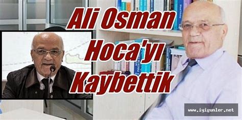 prof dr ali osman özcan